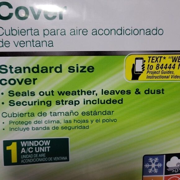 Duck Brand Window Unit Air Conditioner Cover Standard Size 27 x 18 x 25" NEW - Picture 4 of 9